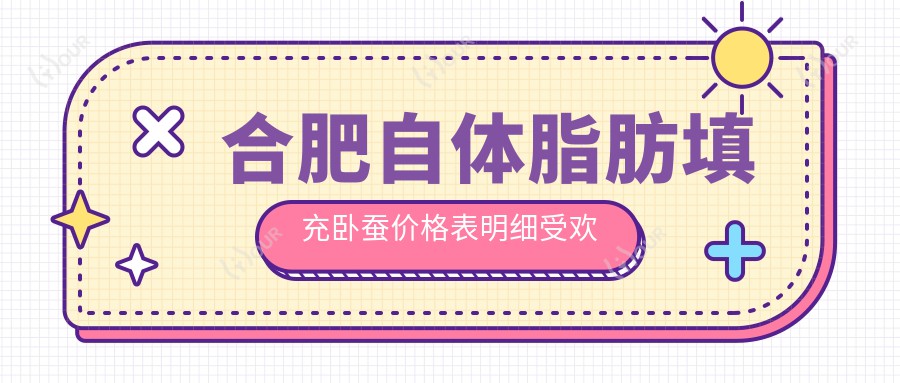 合肥自体脂肪填充卧蚕价格表明细受欢迎2025(近六个月均价为:730元)