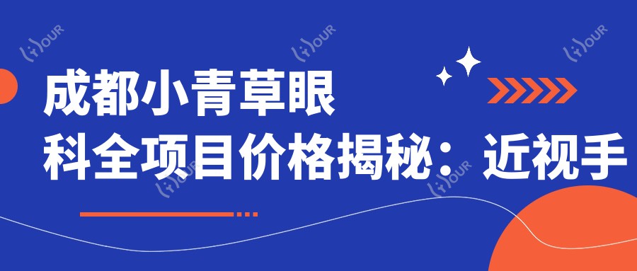 成都小青草眼科全项目价格揭秘：近视手术8800+干眼治疗300元起，实惠透明