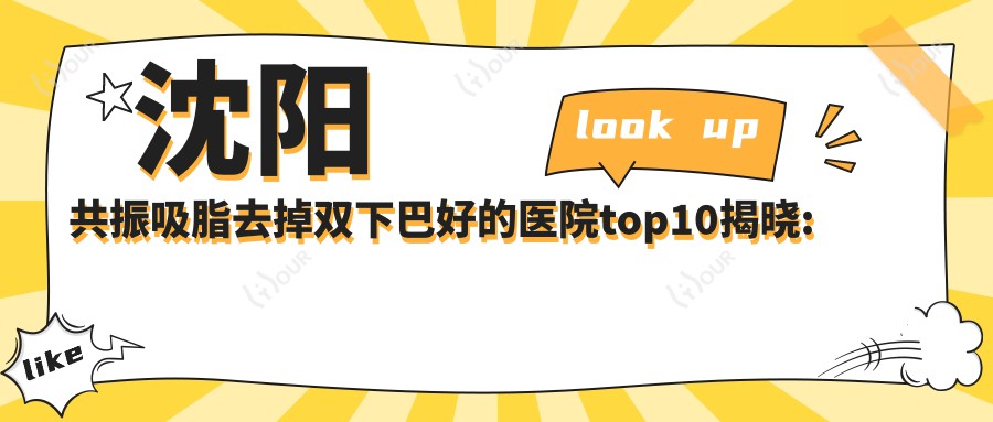 沈阳共振吸脂去掉双下巴好的医院top10揭晓:沈阳瑞博医疗美容|沈阳唯媄晶方医疗美容|沈阳思美诺医疗美容等有名气大医生