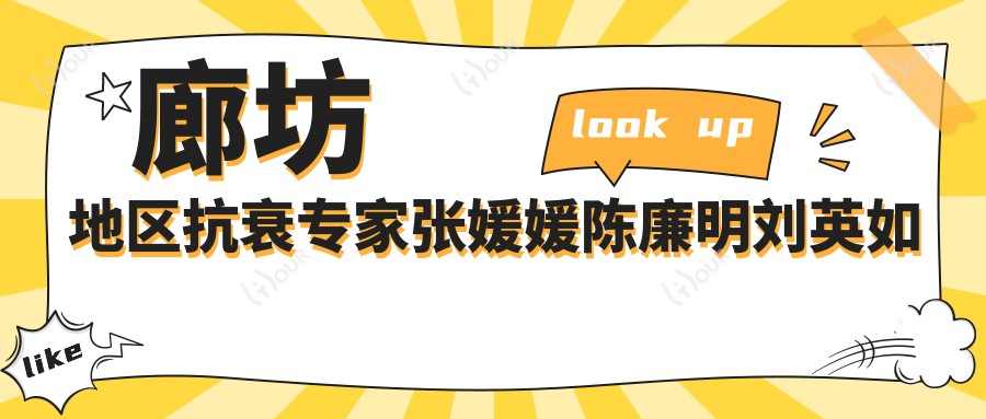 廊坊地区抗衰医生张媛媛陈廉明刘英如何?埋线提升微整还有其他优选医生吗?