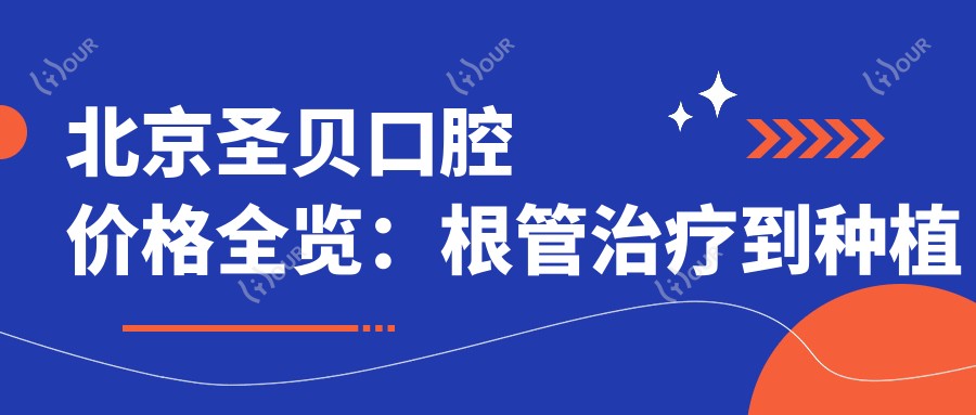 北京圣贝口腔价格全览:根管治疗到种植牙费用明细,牙齿矫正&美白项目价格透明